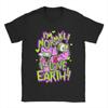 Захватчик Зим и; GIR I'm Normal I Love Earth Футболка 100% хлопок Топы Винтажные футболки с коротким рукавом и круглым воротом Летние футболки