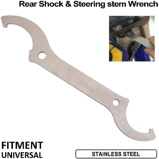 Universal Motorcycle Rear Shock & Steering stem Wrench Spring Adjustment Tool for SX SXF YZ YZF WRF CRF KX KXF RM RMZ DRZ 125-530