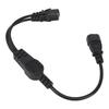 UPS Server C14 To 2 C13 Power Cord C14 To 2 C13 Y Splitter Adapter Extension Power Cable Cord for