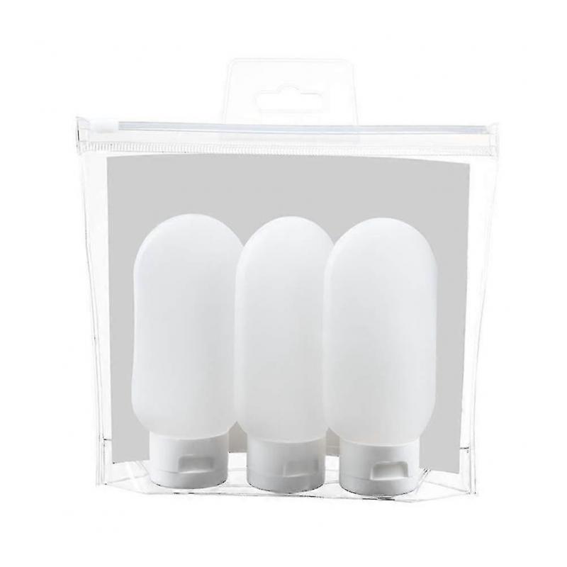 100ml Silicone Travel Bottles Travel Toiletry Bottles Silicon Liquid Travel Bottle Set Travel Size Containers, 3pcs