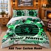 Sporting CP Pattern Bedding 3Pcs Set Custom Name, Bed Sheet And Pillowcases For Home Bedroom