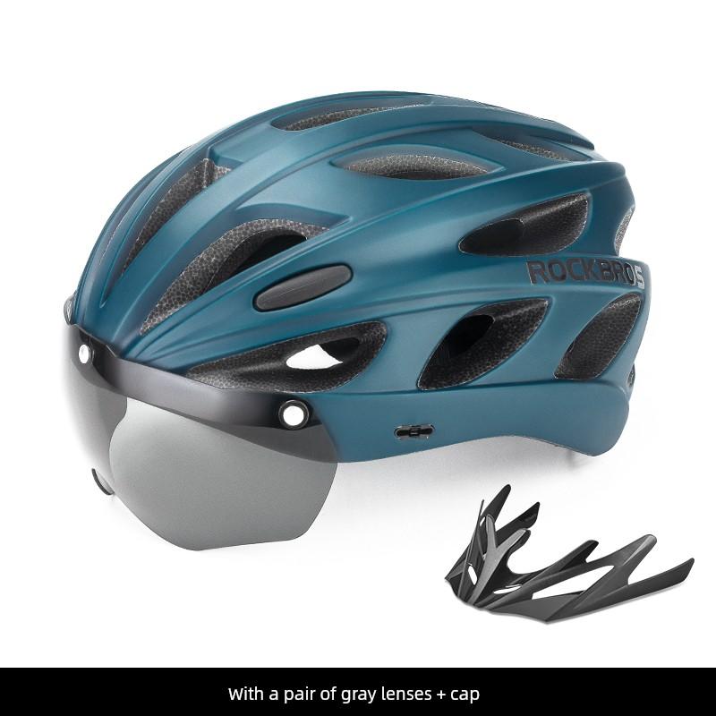 Rockbros Cycling Helmet Restraint Goggles Mountain Bike Helmet Helmet Integrated Molding Men's and Women's Equipment