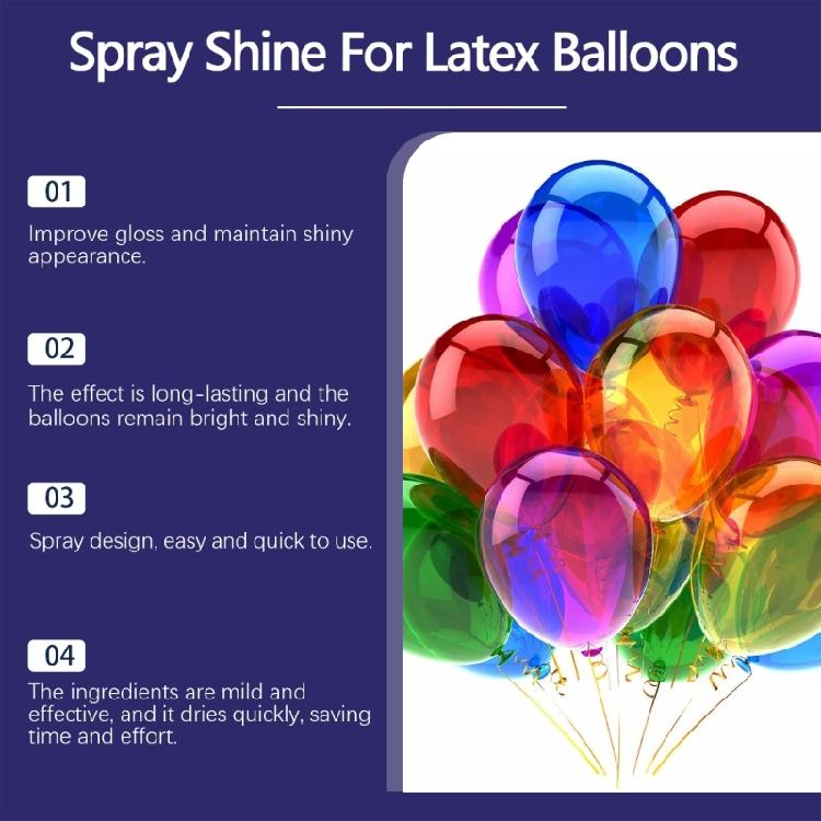 Многофункциональный спрей для шаров 'Shine Balloon Spray' Латексный шар Высокоглянцевый финишный спрей Объем 50 мл для декорирования мероприятий