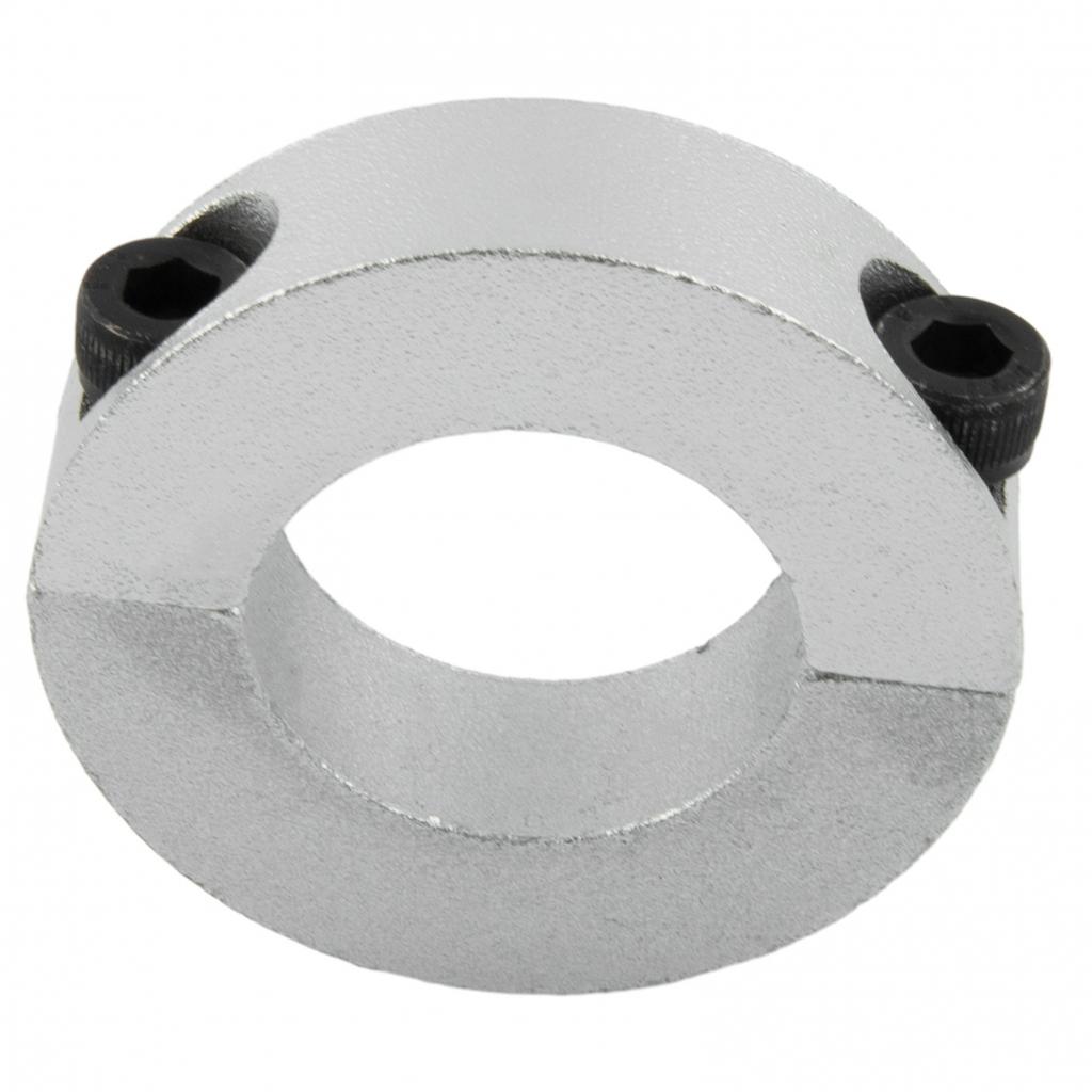 Двойное разъемное зажимное кольцо Сменный стопорный хомут для вала Серебристый