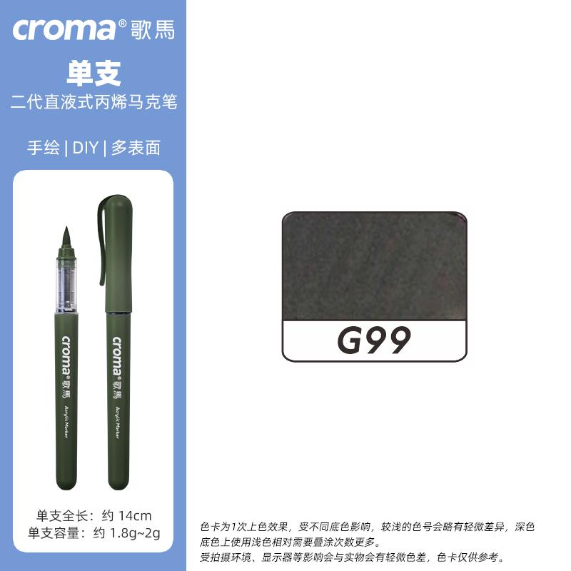 Croma 1 шт. 160 цветов Многоразовые Акриловые Маркеры с Мягким Наконечником Прямого Подачи Смываемые Водонепроницаемые Школьные Принадлежности для Рисования для Детей Канцелярские Товары