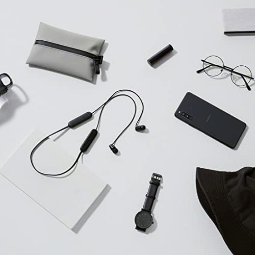 Sony Беспроводные наушники WI-C100: Совместимость с Bluetooth/25 часов автономной работы/IPX4 защита от брызг/оборудование DSEE черный WI-C100 BZ маленький