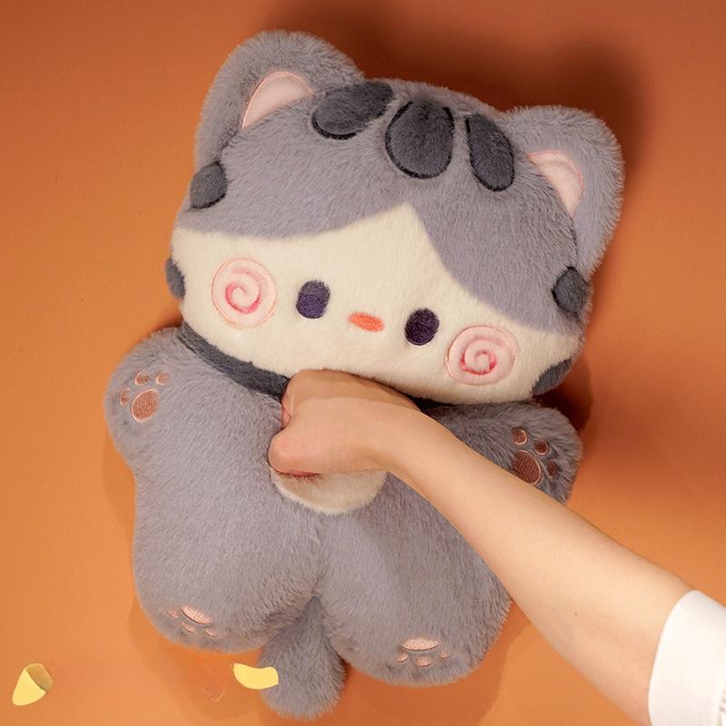 Новая кукла-кошка Плюшевая игрушка Детская кровать Котенка Подушка Спящая тряпичная кукла Подарок для мальчиков и девочек для ежедневного использования