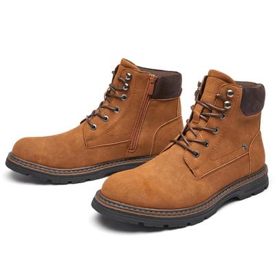 Ботинки мужские Foxsense Chelsea Side Chukka из натуральной кожи, прямого кроя, формальные, коричневые, 26,5 см, R766H-02