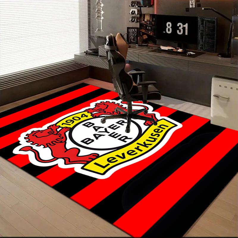 Bayer Football Club Printed Office Carpet Chair Cushion  Entryway Rug, Rugs for Living Room, Bedroom Christmas gifts