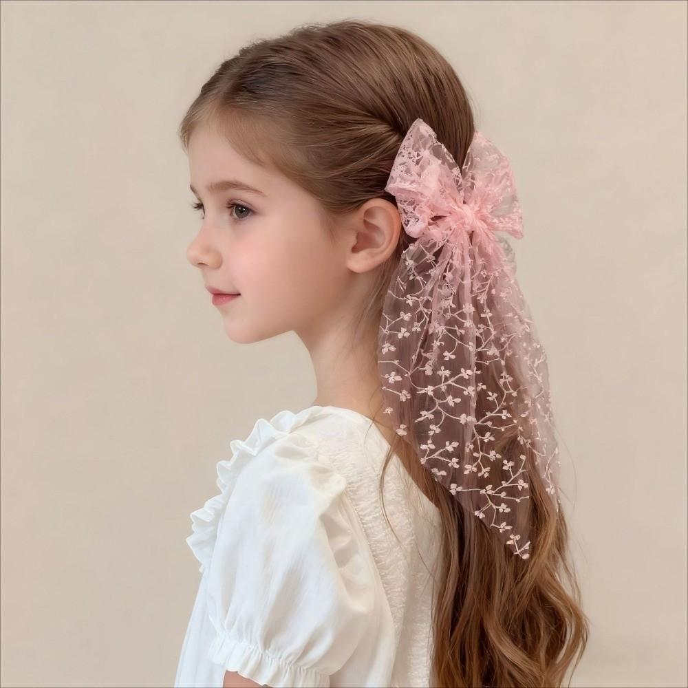 Lace Swallowtail Bow Hairpin Princess Style Headwear Romantic Bow Hair Clip  Wedding Season