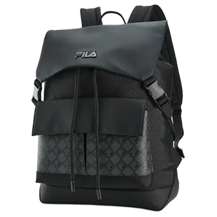 New FILA HERITAGE Fabric Backpack Unisex Black F13M448105FBK