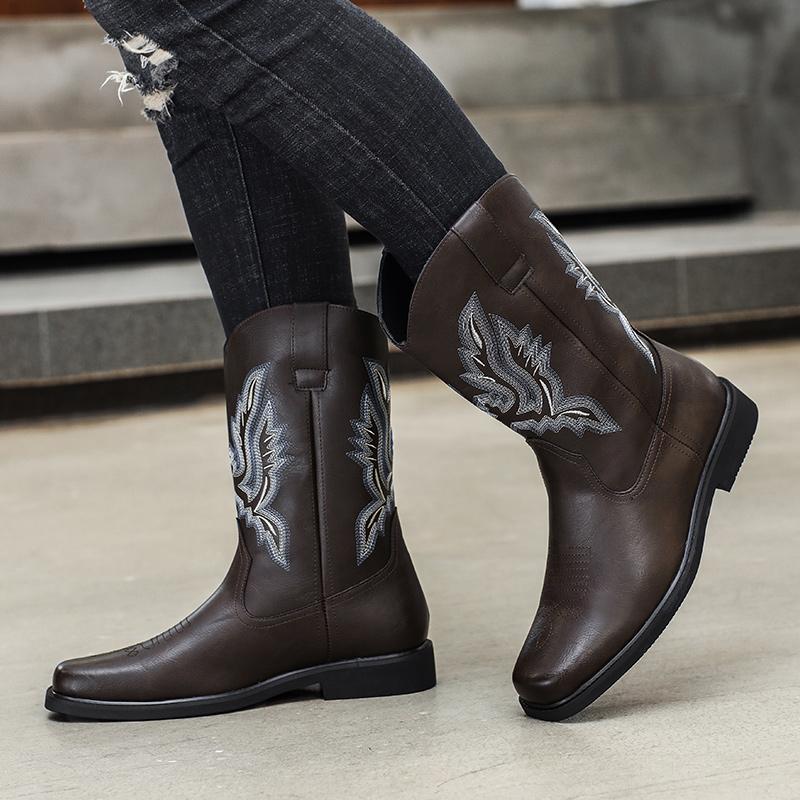 Casual Long Men's Boots Fashionable New Style Design Outdoor Leisure Business Party Daily Office Motorcycle Adults Shoes 39-46