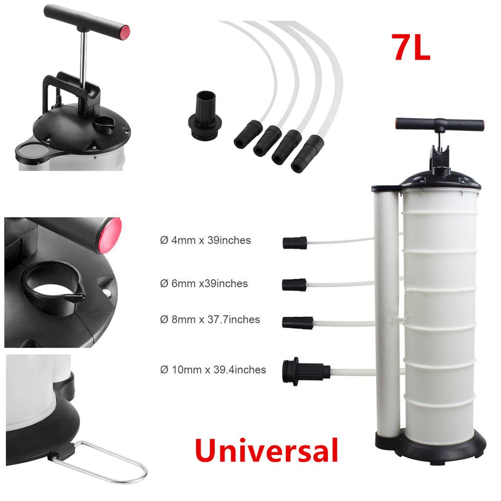 Белый Экстрактор Жидкости Ручной Вакуумный Насос для Смены Масла 7 л