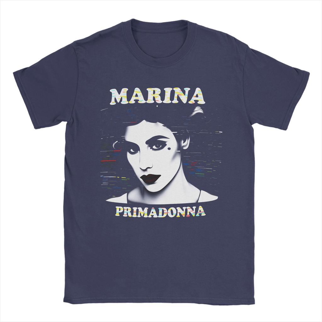 Мужская футболка Marina And The Diamonds Primadonna Одежда из чистого хлопка Винтажная футболка с коротким рукавом и круглым вырезом Новое поступление Футболки
