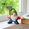 Водонепроницаемая статуэтка для двора, забавная фигурка гнома, приветственный знак, украшение, безликая статуэтка из смолы, пасторальная фигурка для сада, крыльца, патио, двора