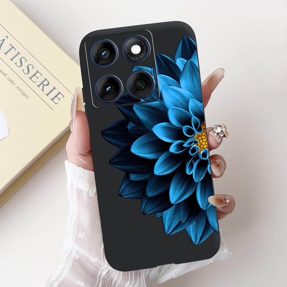 For Motorola Edge 60 Pro Case Moto Edge 60 Fusion Cover New Fashion Flower Soft Silicone Bumper For Moto Edge 60 60s Edge60 Capa
