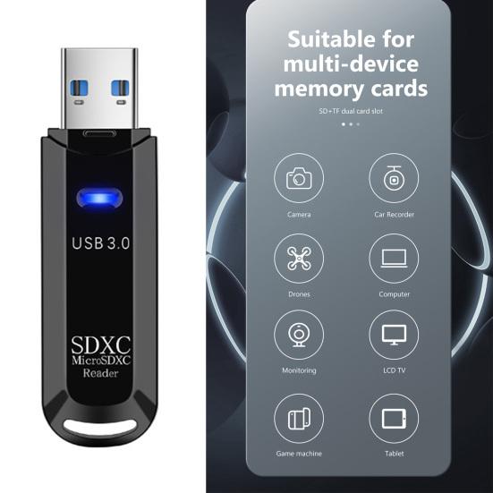 Usb3.0 Кардридер Многофункциональный телефон Поддержка карт памяти SD/TF Хранилище Высокое считывающее устройство Мобильные аксессуары