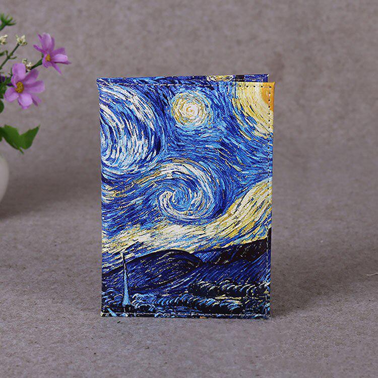 Art Van Gogh Starry Sky Passport Cover Classical Travel Women Passport Holder Desinger ID Passport Case
