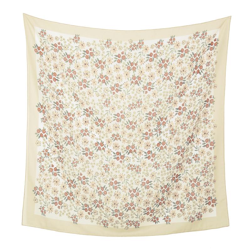 Малайзия Цветочный Принт 110 Квадратный Шарф Мусульманский Хиджаб Женщины Элегантные Шали Дамы Повседневный Головной Платок Тюрбан Косынка Оптовая Продажа