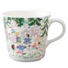 Кружка подарочная NARUMI Anna Emilia с зеленым цветочным милым скандинавским дизайном, 340 мл, дизайн "Time Relax", большая, подходит для микроволновой печи, подходит для посудомоечной машины, в коробке,