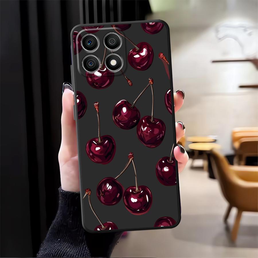 Чехол для Honor X6 Magic5Lite X5b 200 400 Lite 8X X8 70 X7 X9a 90 Funda Чехол для телефона Фрукты Вишня