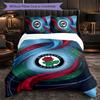 Blackburn Rovers Football 3 Piece Bedding Set Soft Duvet Cover Set with Pillowcases Printed Bedroom Decor Set for Home