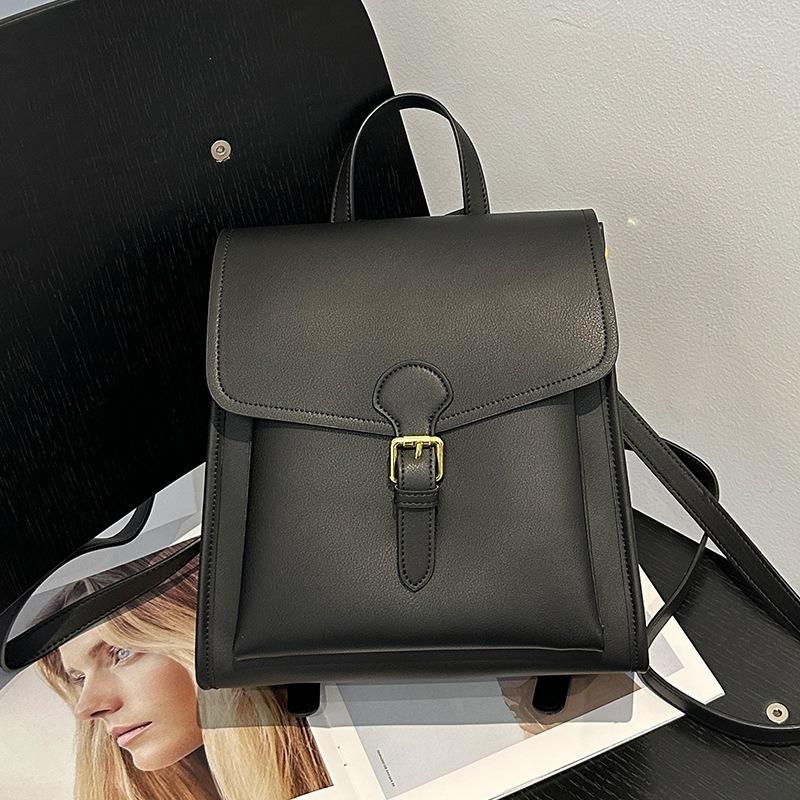 Leather Women's Bag Handbag Women's Niche New High-end Texture Backpack Small Backpack Women's Bag