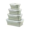4pcs Microwaveable Foldable Lunch Box Large Capacity Food Storage Container  Pantry