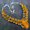 Baltic Amber Handmade 925 Sterling Silver Jewelry Necklace 18" R5k92