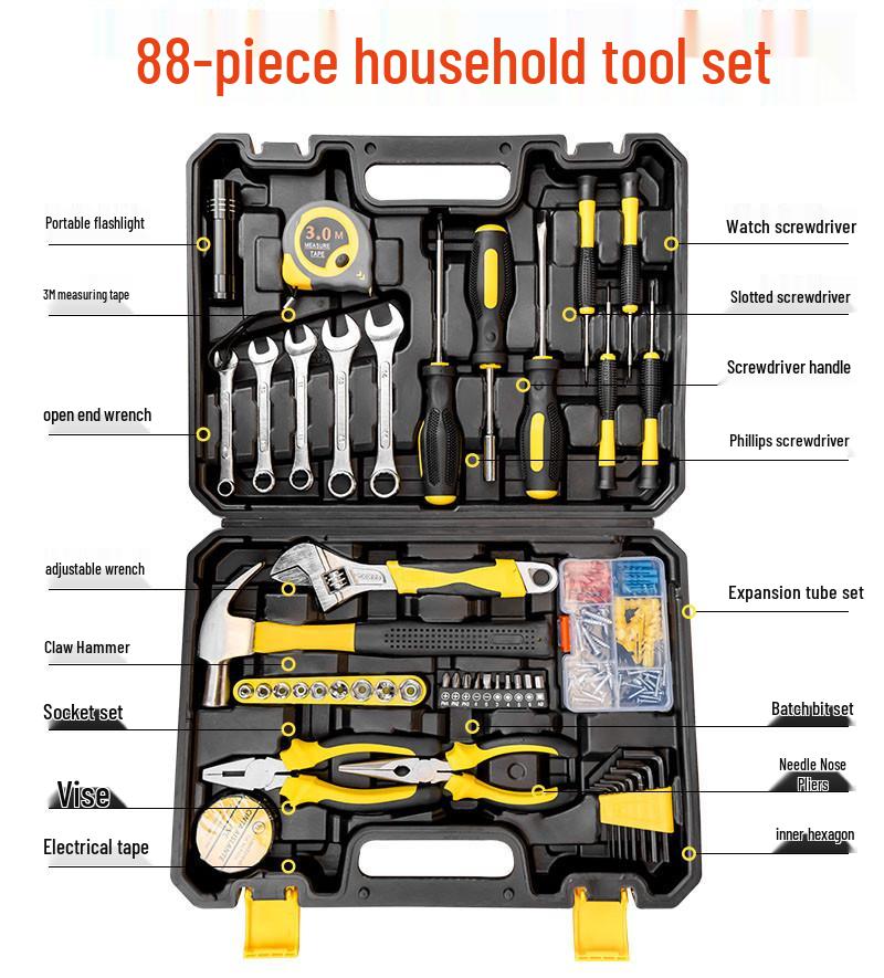 Бытовой набор мультиинструментов: Гаечный ключ, Отвёртка и Набор для ежедневного обслуживания