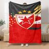 1pc Blanket - Red Star logo Print Design,Lightweight Blanket for Sofa,Bed- Soft &Warm,Gift for All Seasons