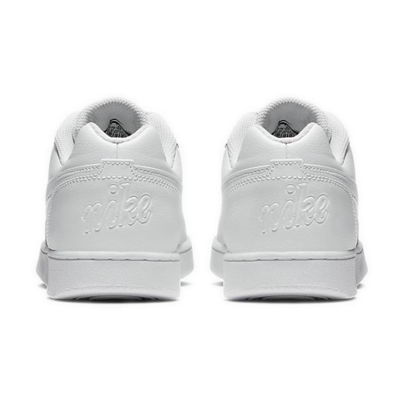 Nike EBERNON Низкие кроссовки для скейтборда с низким верхом, устойчивые к скольжению, Женские, Чисто белые кроссовки AQ1779-100