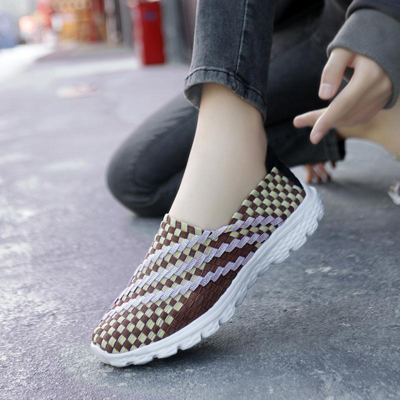 Large Size Handwoven Shoes Platform Casual Shoes Women's Shoes Sports Casual Shoes Student Sports Shoes Travel Shoes