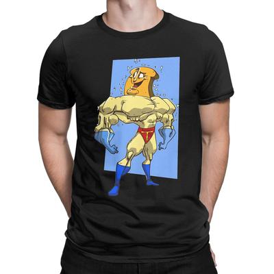 Powedered Toast Novelty Graphic 100% Cotton T-Shirt R-Ren & Stimpy Tops Tees For Men