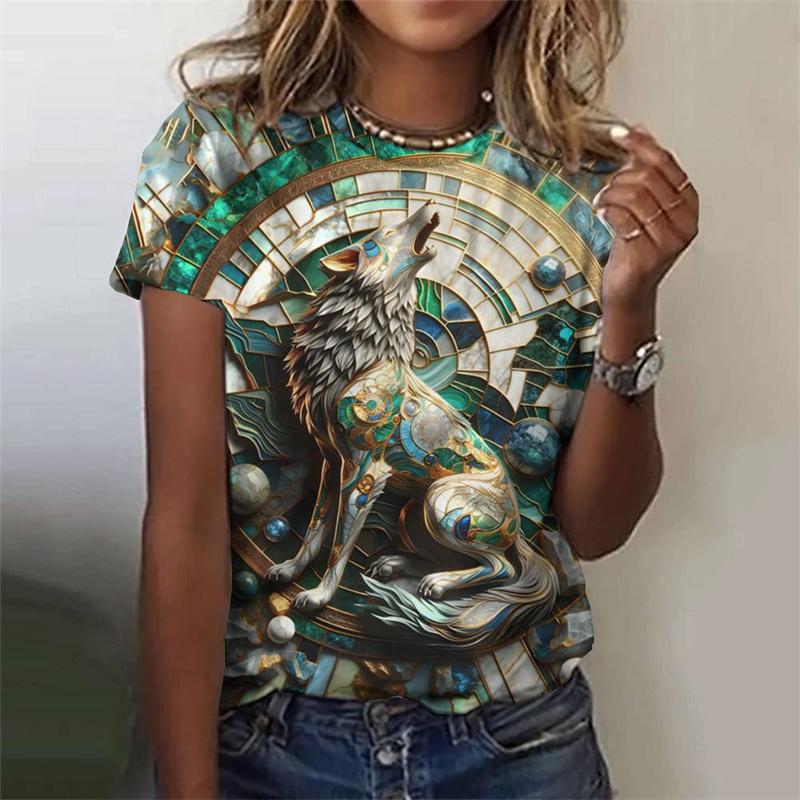 3D Printed Stereoscopic Animal T-Shirt For Women Dragon Phoenix Graphic Tees Summer Casual T Shirts O-Neck Tops Short Sleeves