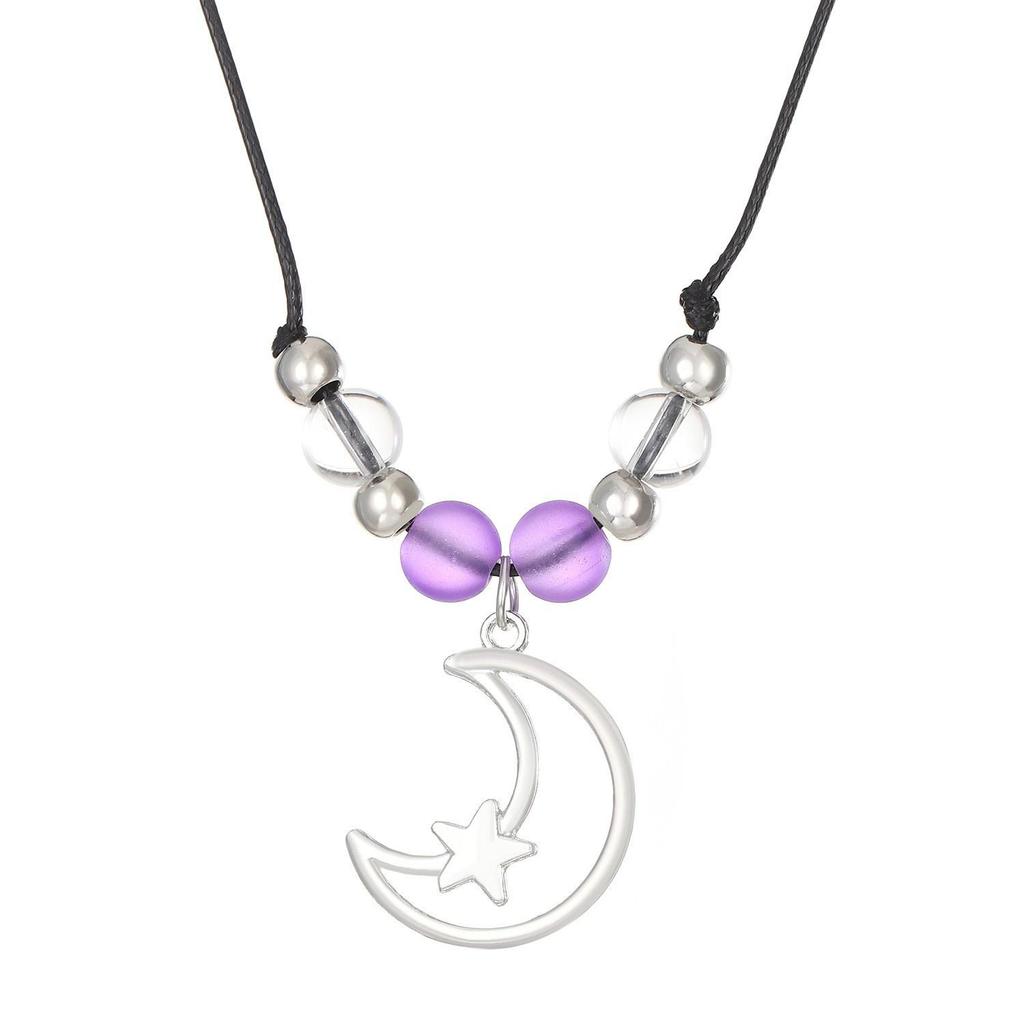 Набор колец, ожерелья и браслета «Солнце и Луна» с бриллиантами, которые можно носить вместе - Европейский и Американский стиль