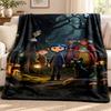 Coraline Blanket Flannel Blanket Soft Cozy Plush Throw for Sofa Bed Lightweight Home Decoration Outdoor Camping