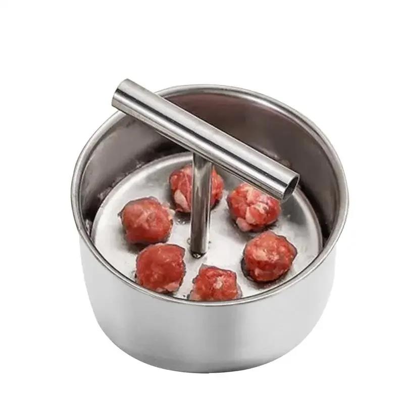 Press Meatball Maker Stainless Steel Meatball Maker Meat Balls Multi-functional Maker Tool Household Kitchen Mold 4
