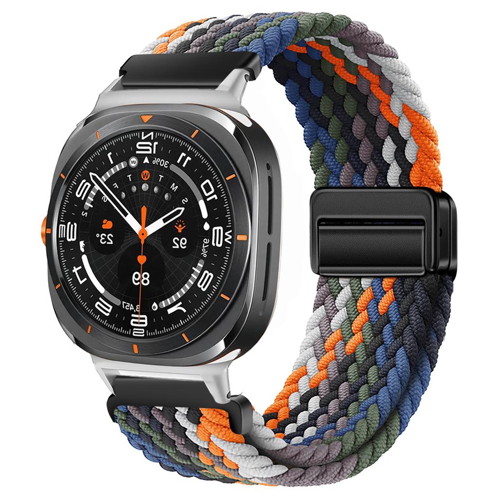Для Samsung Galaxy Watch 7 Ultra Ремешок 47 мм Аксессуары Магнитный Плетеный нейлоновый спортивный Браслет Correa Galaxy Watch 7 Ultra Ремешок