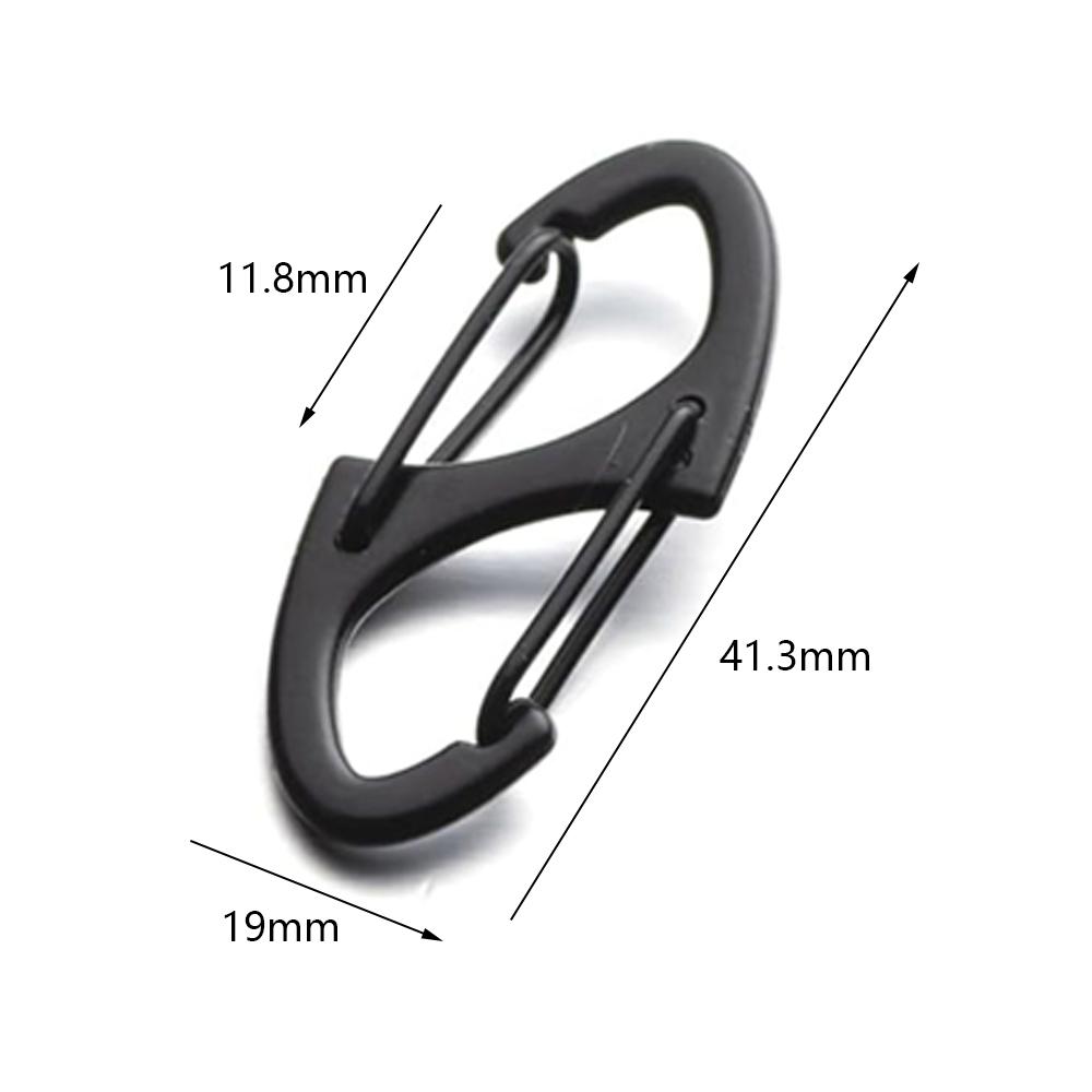 10 шт. черных фиксирующих зажимов-молний для рюкзака, дорожного чемодана, замок-молния, защита от кражи