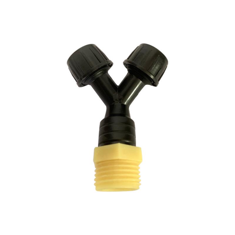 Y-Shaped Dual-Outlet Mist Nozzle for Dust Suppression and Cooling