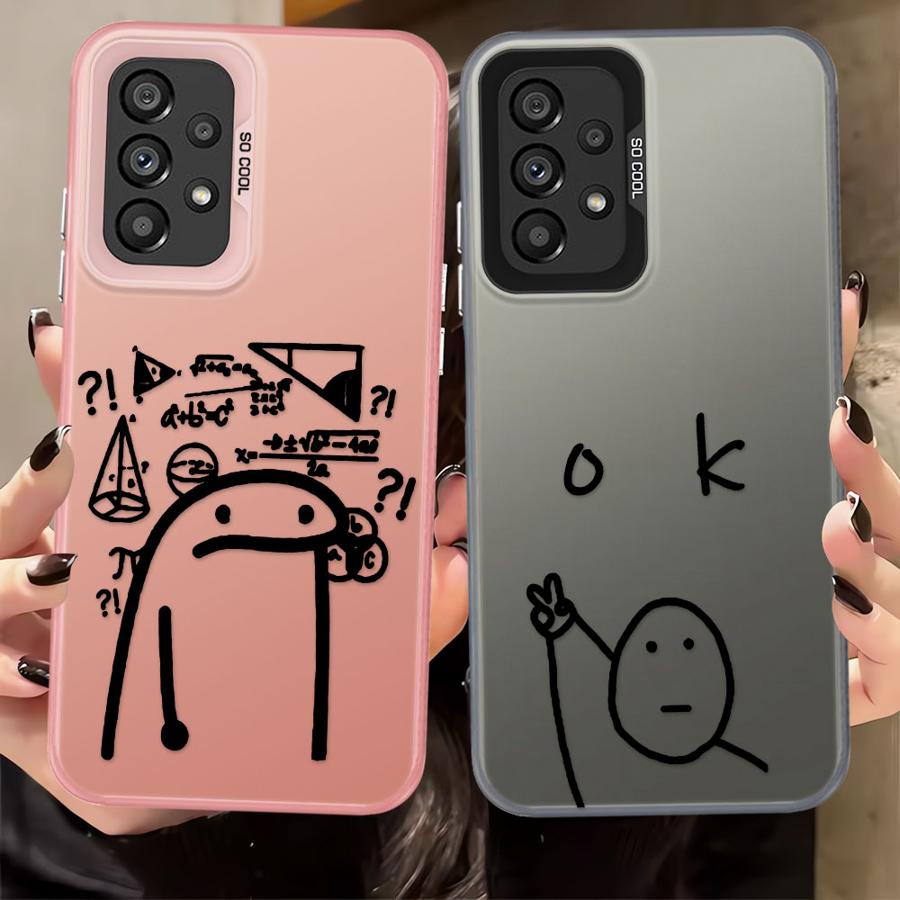 Чехол для телефона Samsung For Galaxy A23 A13 A24 A25 A12 A16 A34 A14 A17 A32 A15 Мягкий чехол Совпадение Мужчина