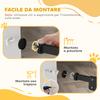 Dog Gate with 2 Extensions, Adjustable Width up to 100 cm and Automatic Closure, Black