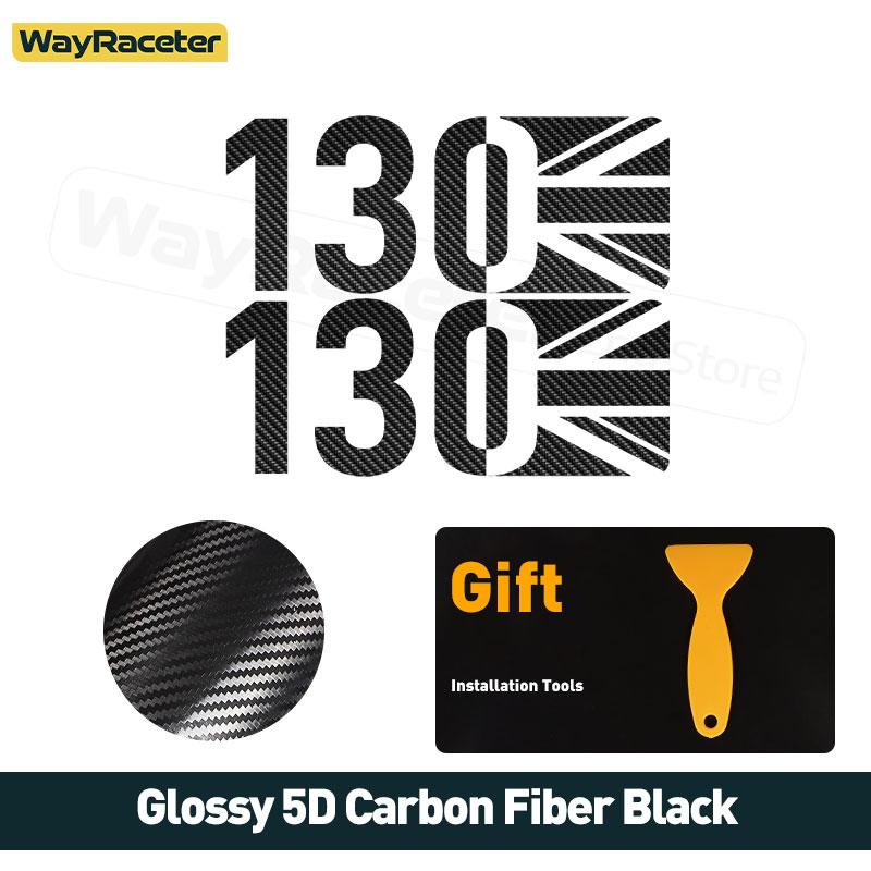2 Pcs Union Jack Matte/Glossy/Carbon Fiber Black Side Fender Wing Sticker For Land Rover Defender L663 90 110 130 Accessories