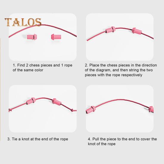 1/2/3 комплекта детская игра по распутыванию веревок Узлы из скрученных веревок Настольная игра для развития логического мышления Интерактивная обучающая игрушка по распутыванию эластичных веревок