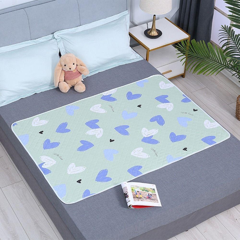 Cartoon Urine Mat Cute Baby Sleeping Underpads Pet Diaper Pads Women Menstrual Bed Sheet Elder