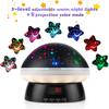 Детский проектор ночного света с таймером дистанционного управления, вращающийся на 360 градусов, 3 уровня яркости