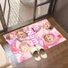 Custom Name Personalized Masha and The Bear Print Carpet, Versatile Home Decor Rug, for Playroom, Apartment, Balcony, Entryway, Hallway Gift