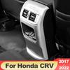 Для Honda CRV 2017 2018 2022 ABS карбоновый салон автомобиля задний подлокотник воздуховыпускная накладка на панель чехол аксессуары