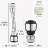 1PCS 360° Adjustment Faucet Extension Tube Water Saving Nozzle Filter Kitchen Water Tap Water Saving for Sink Faucet Bathroom